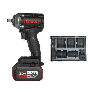 크레스 충전 미드토크 임팩 렌치 12.7mm 20V 5.0Ah 배터리1개 KU275.6