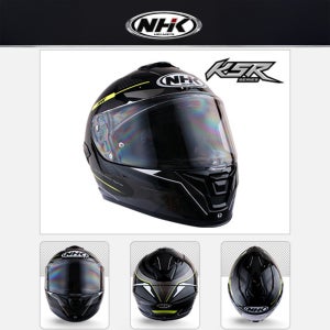 NHK헬멧 K5R 아노말리스틱 옐로우 오토바이 바이크 풀페이스헬멧