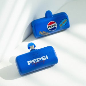 펩시 미니 휴대용 도킹 보조배터리 4800 일체형 보조배터리 가벼운 C타입 충전기