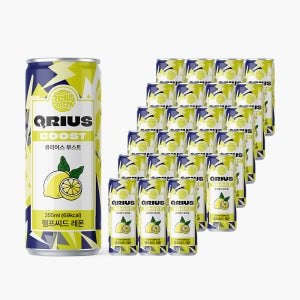 큐리어스 부스트 에너지 드링크 헴프씨드 레몬, 355ml, 24개