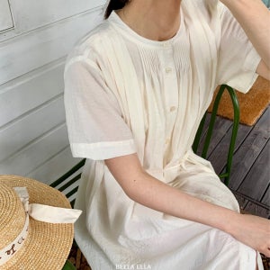 시원한원피스 키작녀원피스 40대 여름 바캉스 원피스 휴가룩 휴양지룩