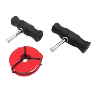 자동차 앞 유리 와이어 커터 로프 분해 탈거 핸들 풀러 고무 톱 도구 장치 세트 특수 A.와이어핸들+노란강선롤