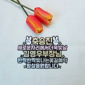 승진 축하 토퍼 이름 맟춤 제작 직장인 회사 동료 선물 응원 메세지 소품
