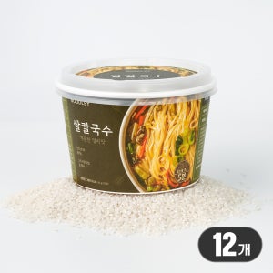누들리 쌀칼국수 개운한 멸치맛 글루텐프리 저칼로리 X 83g, 12개
