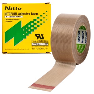 니토 테프론 테이프 973UL-S 0.13t x 75mm x 10M 내열 씰링 유리 섬유
