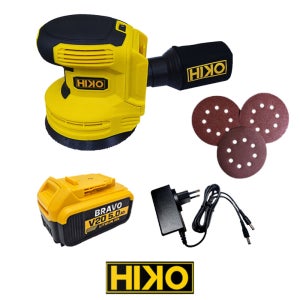하이코 목재 라미네이트 사포 125mm 디월트호환 18V5.0Ah 충전원형샌더 HOS18N