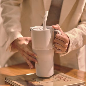 클린켄틴 라이즈 보온보냉 핸들 텀블러 769ml 베얼리블루