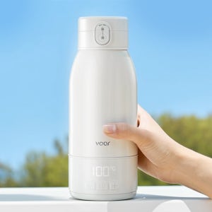 보아르 아가보틀 휴대용 분유 포트 100도 가열 무선 보온 SUS316 스텐 여행용 포트기