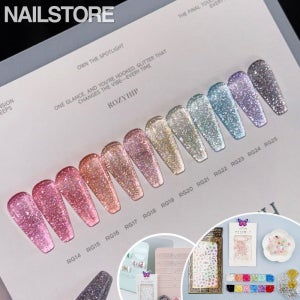 로지힙 울트라플래시 세트 반사글리터 젤네일