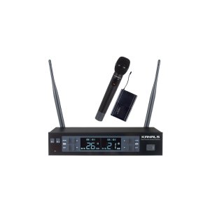카날스 무선 마이크 MW-620 2채널 무선 핸드 핀 헤드셋 마이크 교회 회의실 학원 공연