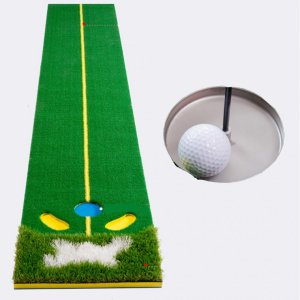 초보자용 골프퍼팅 연습매트 300cm x 49cm 골프 퍼팅기 그린필드 훈련 퍼터 매트