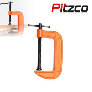 피츠코 C형 만력기 목공클램프 C형 클램프 고정 크램프 25mm