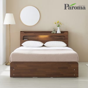 파로마 에이블 led 서랍형 수납 침대킹 K