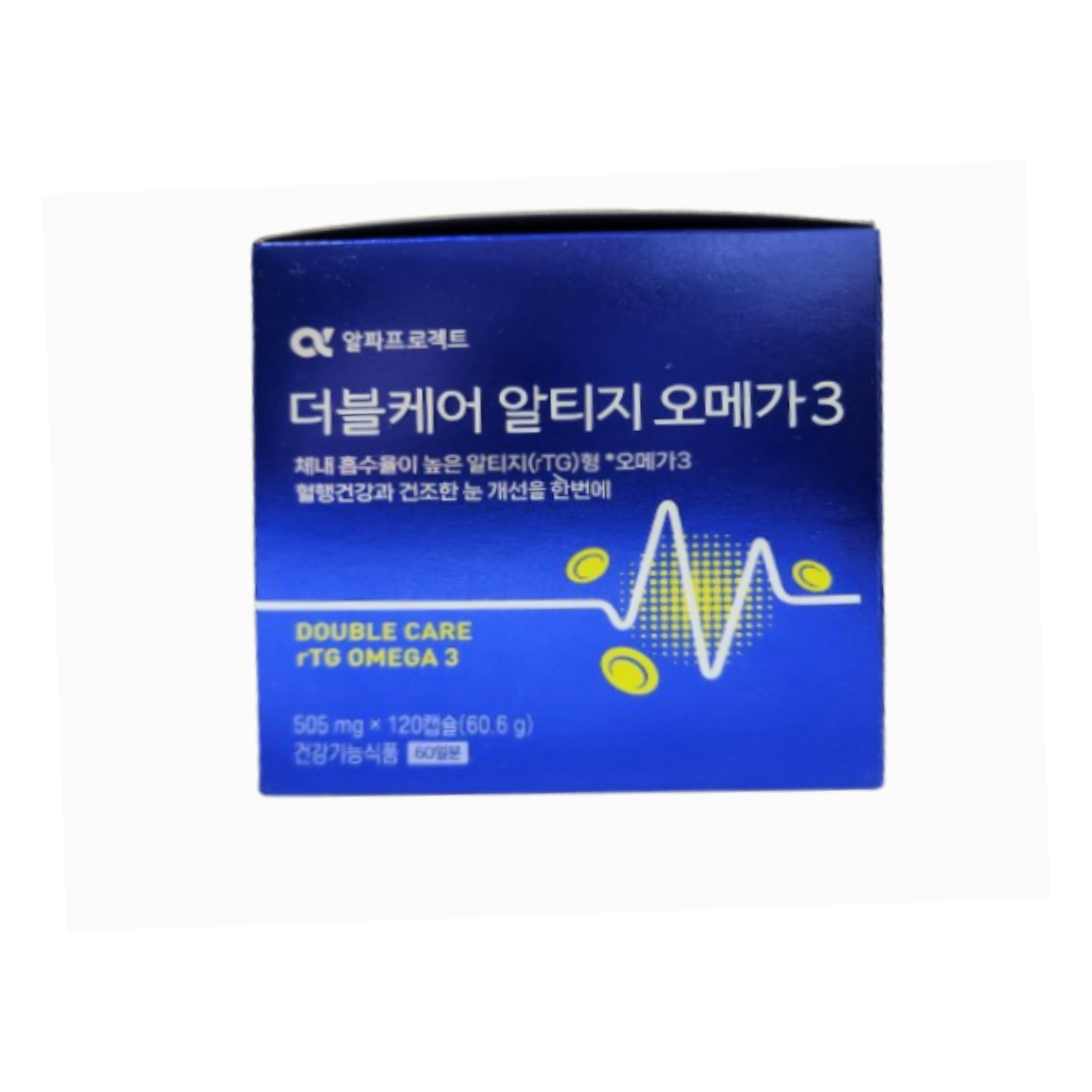 정관장 <b>알파프로젝트</b> 더블케어 알티지 오메가3 120캡슐