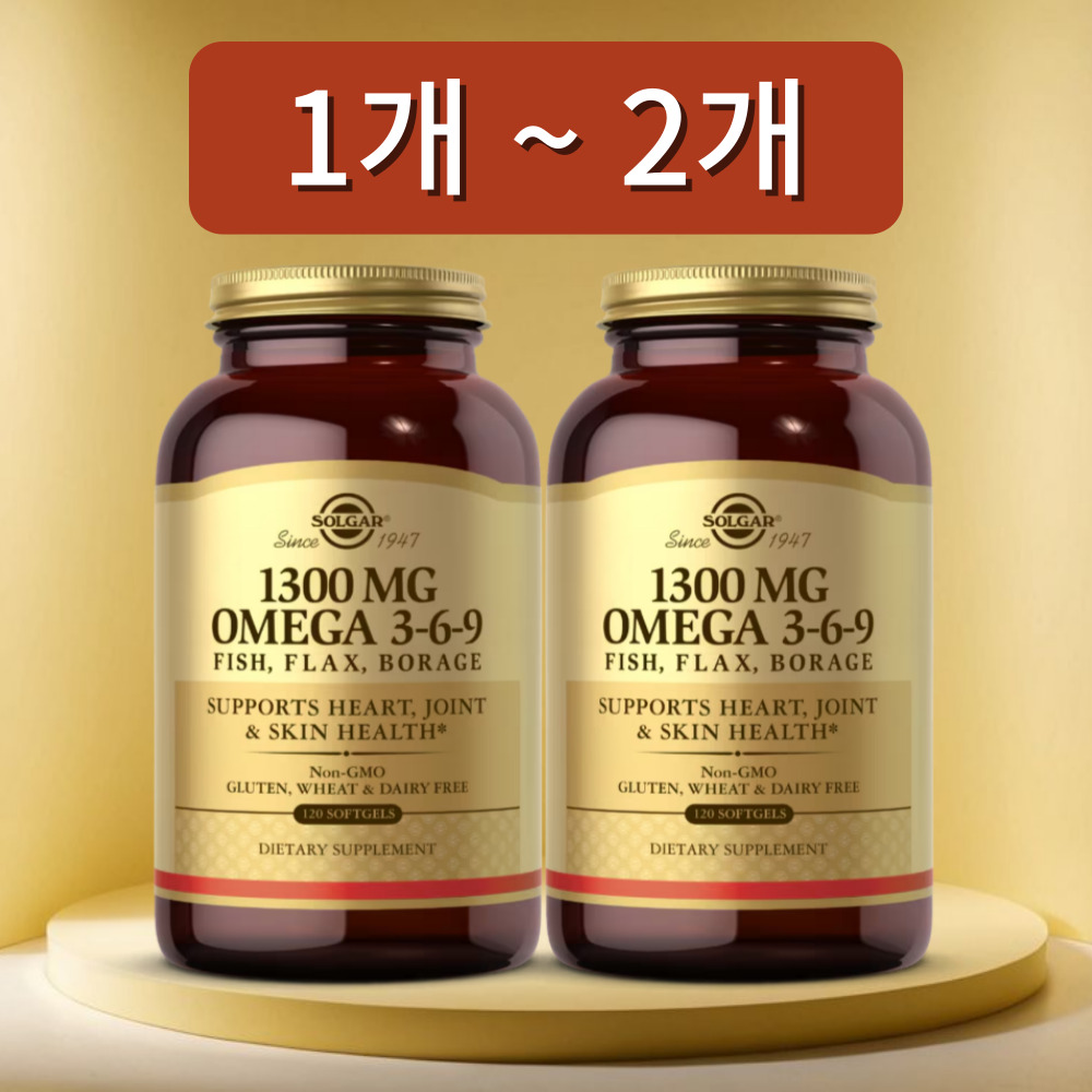 솔가 <b>오메가369</b> EFA 1300mg 120캡슐, 2개