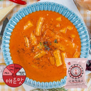 사과떡볶이-로제떡볶이 밀키트 로제팩 매운맛, 750g, 1개