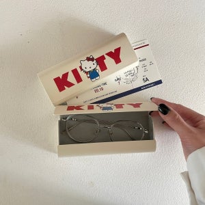 키티안경보관함 선글라스 케이스 가벼운 휴대용 하드 고양이 선물