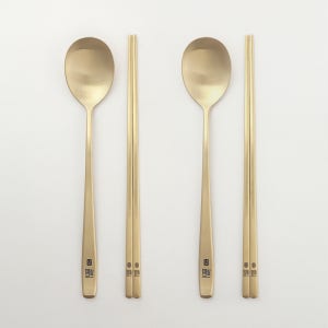 서촌공방 복 티타늄 2인용 수저세트 부모님선물 칠순 팔순 답례품