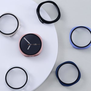우먼스9999 갤럭시워치 9 강화유리풀커버케이스 8 투명, 40mm
