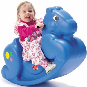 아기흔들말 말타기장난감 파란 목마 유아 장난감 스텝2