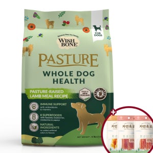 [+자연육포240g] 위시본 독 사료 그레인프리 식분증 양고기, 9kg, 1개