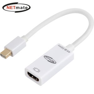 넷메이트 Mini DP to HDMI 컨버터(4K30Hz) NM-MDH0430