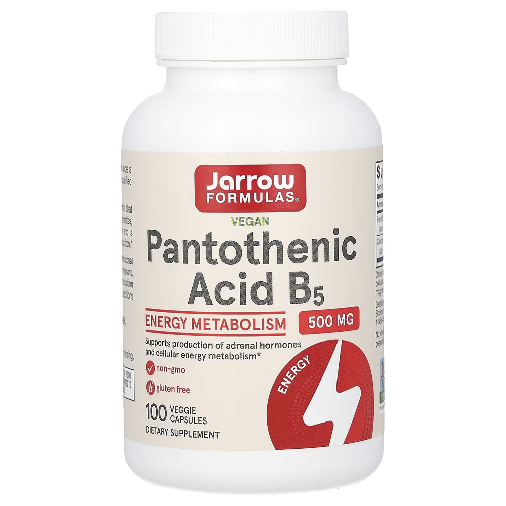 자로우포뮬러스 <b>Pantothenic Acid</b> B5 500mg 100 베지캡슐
