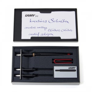 라미 만년필 조이15 아트펜 화이트/블랙 스틸클립 세트