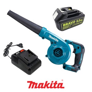 마끼다 블로워 낙엽제설 세차 속도조절 18V5.0Ah 충전송풍기 DUB185 호환배터리포함