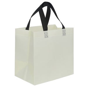 [어나더팩] 부직포 도시락 대 아이보리 50ea 정사각 쇼핑백