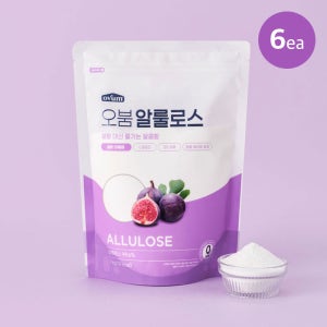 오붐 알룰로스 가루 분말 스테비아 나한과 알로로스 설탕대체 대용량 1kg, 6개입
