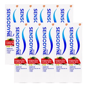 센소다인 오리지널 플러스 치약 100g, 10개