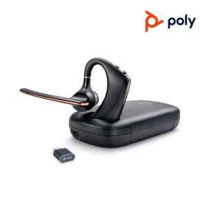 폴리 플랜트로닉스 보이저 레전드 50UC 무선 모노 블루투스 이어폰 도킹케이스 동글 포함