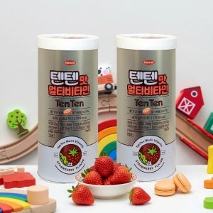 한미 텐텐맛 멀티 비타민 400g 100정 5개 어린이 청소년 영양제 대용량 딸기 츄어블