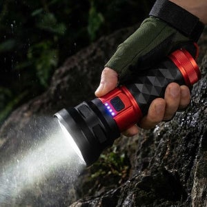 CS9000 밝은 손전등 집중 확산 충전식 후레쉬 5400루멘 휴대용 랜턴 초강력 LED