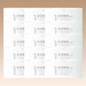 두고두고 멸균 페이스 타올 / 수건한번 (100매) 55g, 화이트, 1500장