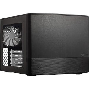 Fractal Design Node 804 컴퓨터 케이스 블랙 큐브형 mATX 지원 고효율 에어플로우 Silent R2 팬 3개 포함 윈도우 패널
