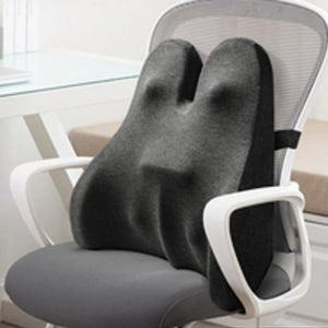 의자 메모리폼 허리받침대 사무실 등받이 꼬리뼈 요추 척추 보호 쿠션 지지대 등쿠션 휴대용