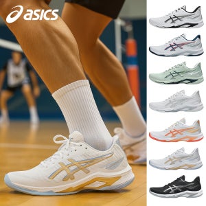 아식스 넷버너 발리스틱 FF 4 인도어화 화이트샴페인 실내 운동화 1052A083102