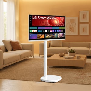LG 스마트TV 이동식 티비 이동형스탠드 80cm(32인치), 4K, 큐브스탠드