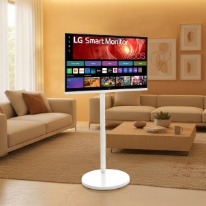 LG 스마트TV 이동식 티비 이동형스탠드 80cm(32인치), 4K, 에센셜스탠드