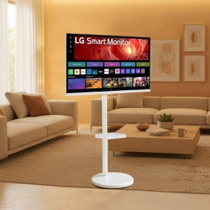 LG 스마트TV 이동식 티비 이동형스탠드 68.4cm(27인치), 4K, 라이트스탠드
