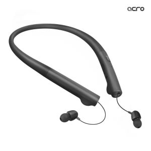 아크로 넥밴드 이어폰 NE-1100 블루투스 무선 커널형 목걸이 블랙