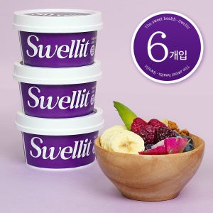 스웰릿 아사이볼 샤베트 냉동 블루베리 망고 아이스크림 아사이베리, 100g, 6개