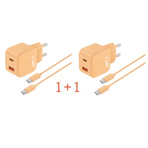 [1+1]MPG ART7 초고속충전기 미니 PD 휴대폰 스마트폰 듀얼 C타입 케이블세트