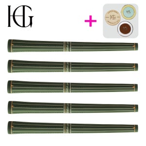 해치골프 스트라이프 그립 카키 컬러 남성용 골프 그립 45g