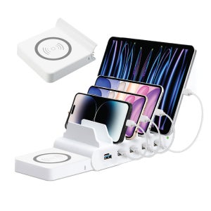 멀티 고속 무선충전기 맥세이프충전 피시방 카페용 C타입 A타입 5포트 110W AP4809