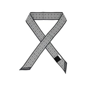 지방시 스카프 BG00AXG002 026 4G 모노그램 프린트 스키니 트윌 실크 여성스카프 당일발송