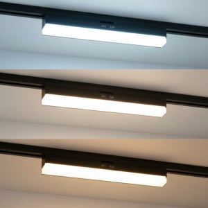 T7 레일등 일자 레일형 LED T라인 플리커프리 1200 900 600 300 백색 흑색