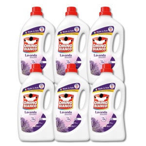 일반 드럼세탁기 겸용 농축 액체세제 오미노비앙코 라벤더 세탁세제 2.6L, 6개